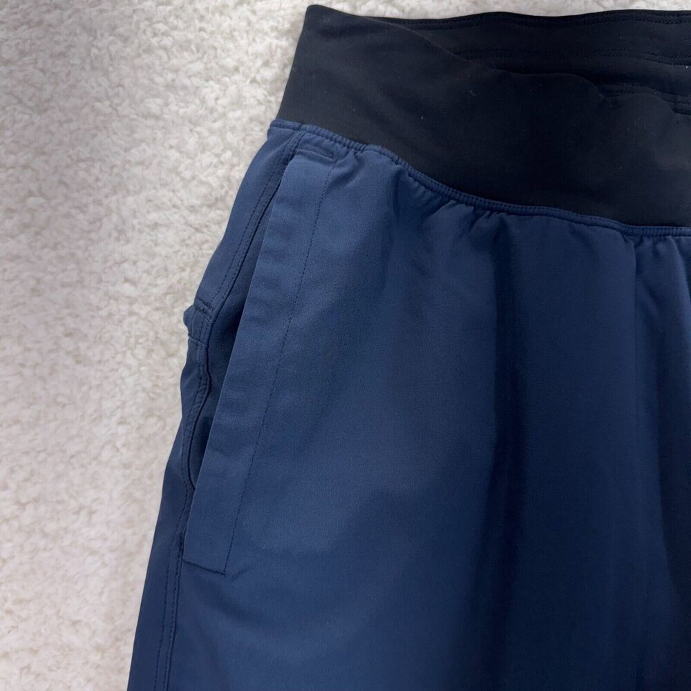 Lululemon The Linerless Shorts Men Sz S Navy Blue Drawstring Gym Running Active - Picture 5 of 10